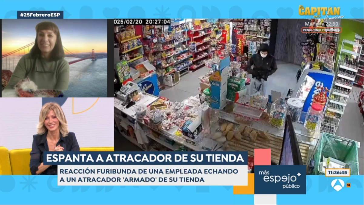 Habla la dependienta viral que echó al atracador armado de su tienda: “Una no sabe de lo que es capaz”