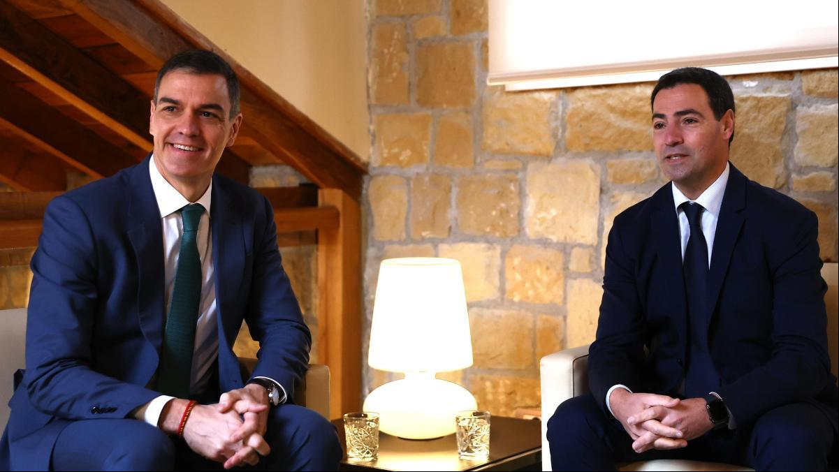 Sánchez y Pradales plasman su “clara voluntad de colaboración y cooperación conjunta”