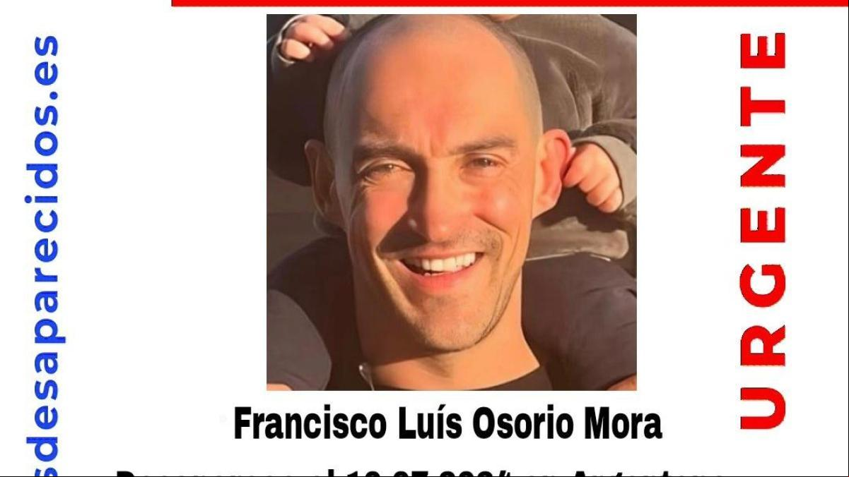 Sin rastro de Francisco Luís Osorio Mora, un hombre de 44 años desaparecido en Barcelona