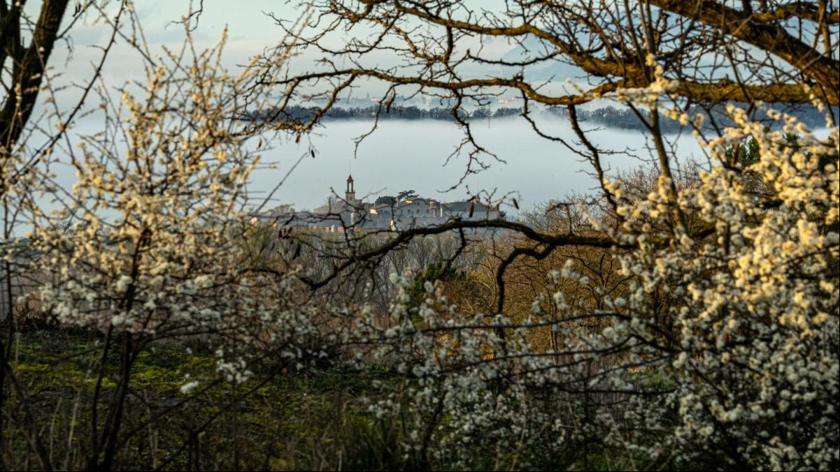 El amanecer de postal en primavera