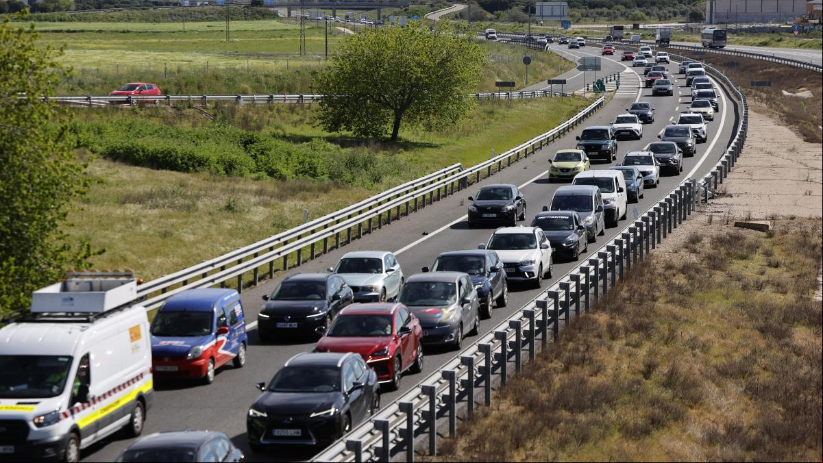 Complicaciones en algunas vías de entrada a Madrid en el regreso de la Semana Santa
