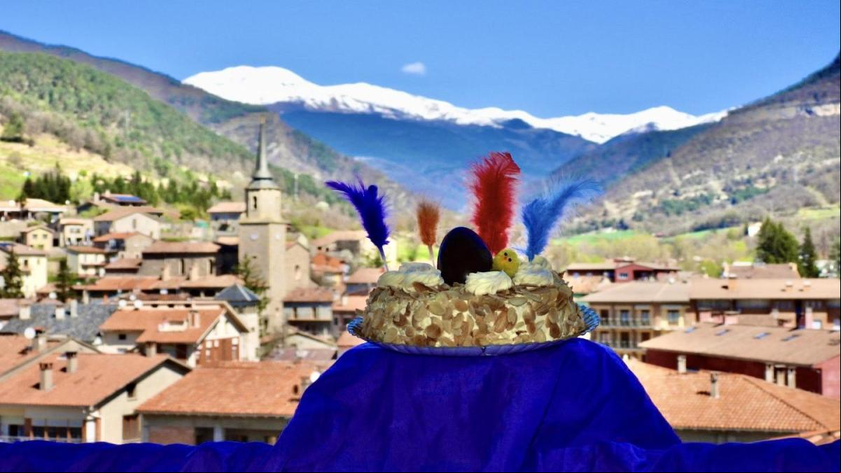 La mona de Pascua del Pirineo nevado