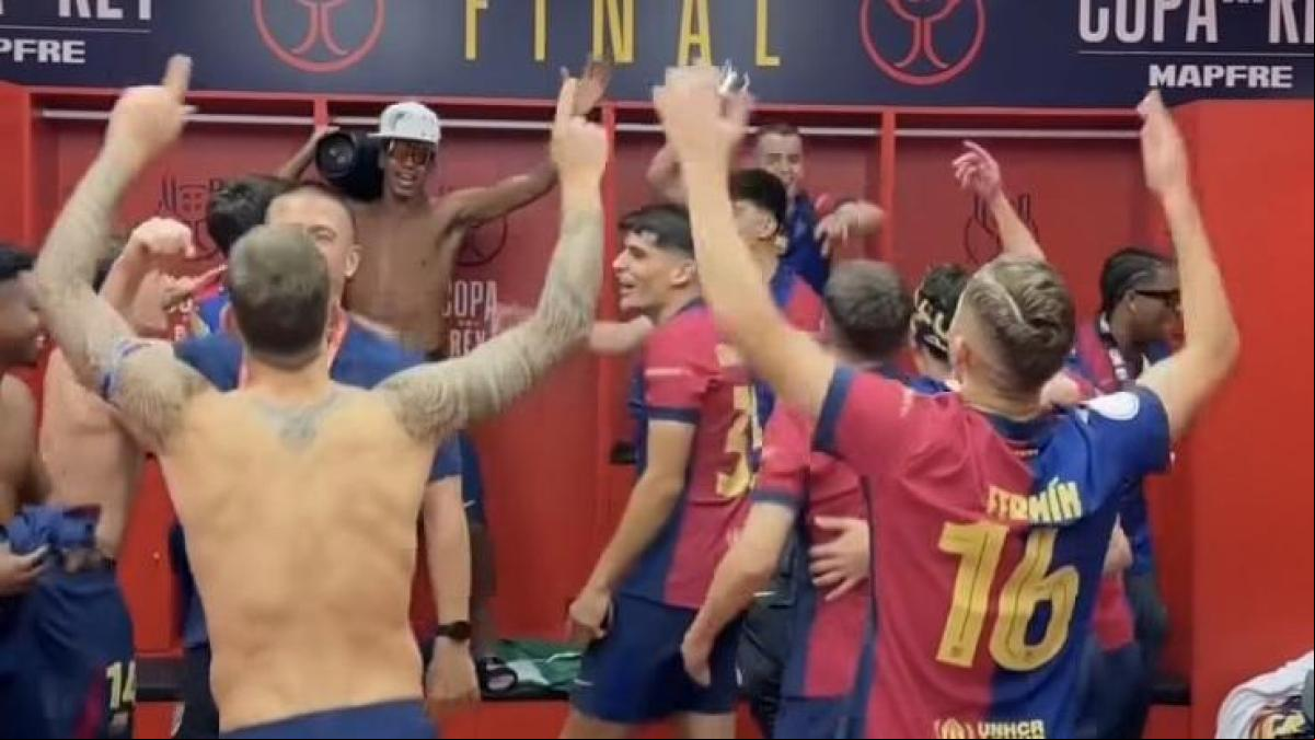 Así fue la celebración del Barça: la panda del colegio se va de fiesta