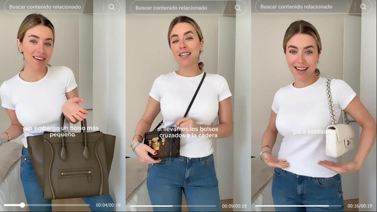 Natalia Cebrián, asesora de moda: “Si buscas estilizar tu figura no lleves los bolsos cruzados porque te añadirán volumen en la zona de la cadera”