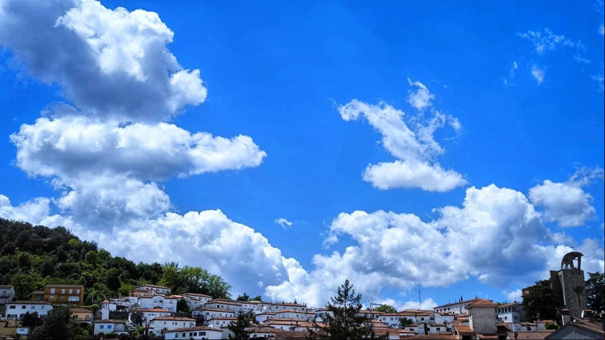 El cielo del pintor en Olot