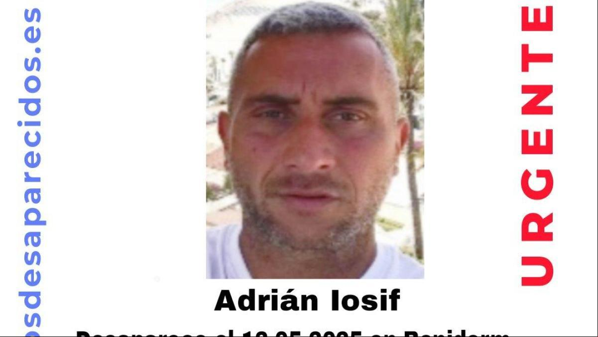 En paradero desconocido Adrián Iosif, un hombre de 38 años desaparecido en Alicante En paradero desconocido Adrián Iosif, un hombre de 38 años desaparecido en Alicante