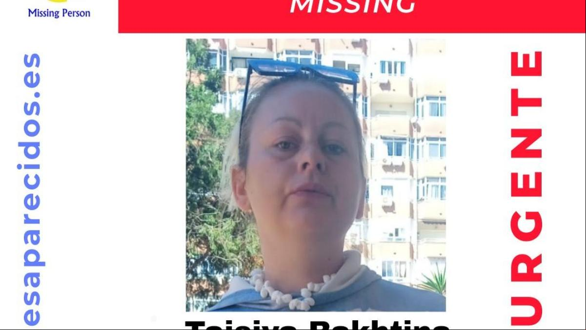 Sin rastro del paradero de Taisiya Bakhtina, una mujer de 37 años desaparecida en Málaga
