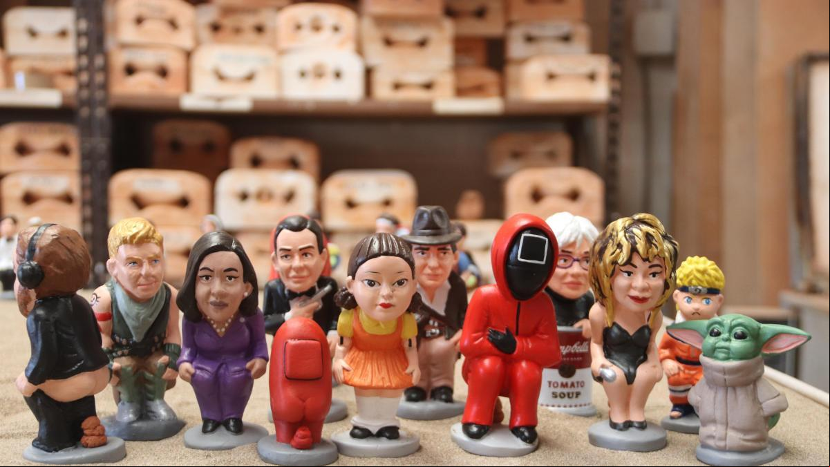 El juego del calamar, Indiana Jones, Pere Aragonès y Díaz Ayuso ya tienen sus caganers