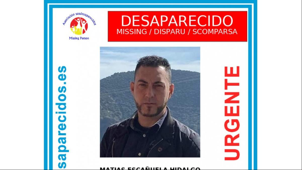 Se cumplen 7 meses sin noticias de Matías Escañuela Hidalgo, desaparecido en Armilla