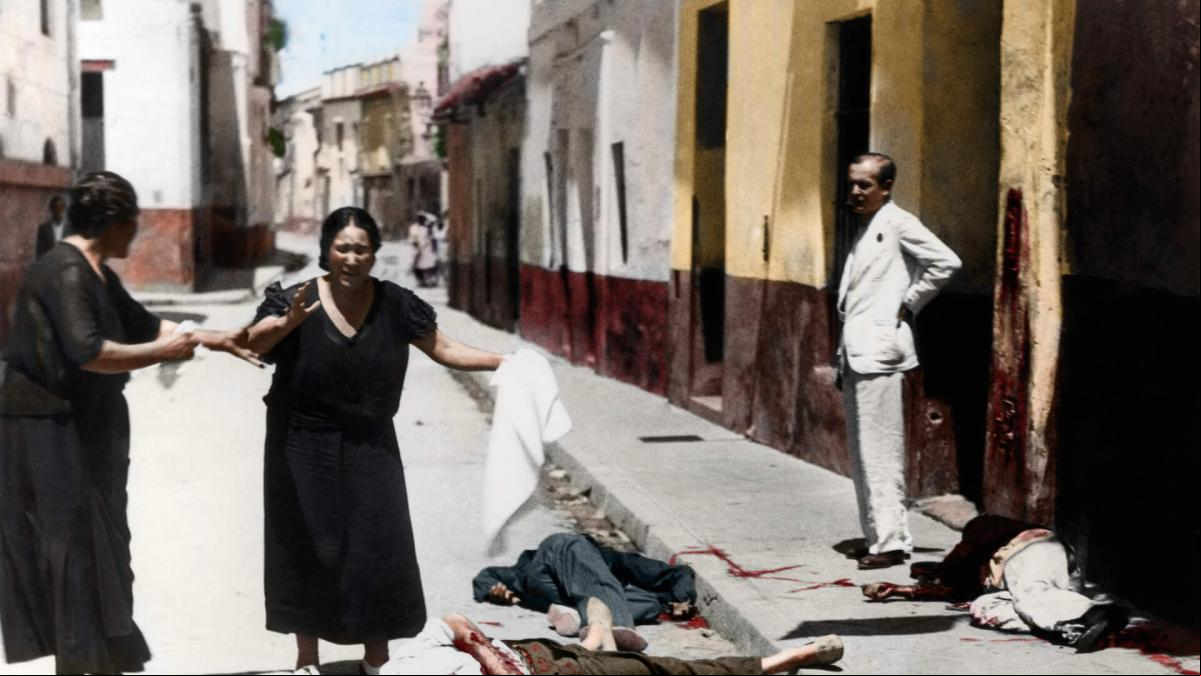La guerra civil, vista en color por primera vez