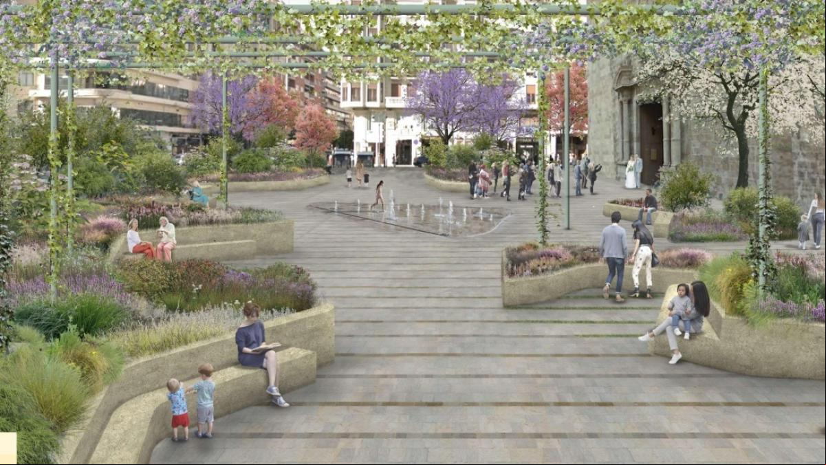 El bulevar verde en el que València convertirá la plaza de San Agustín y su entorno