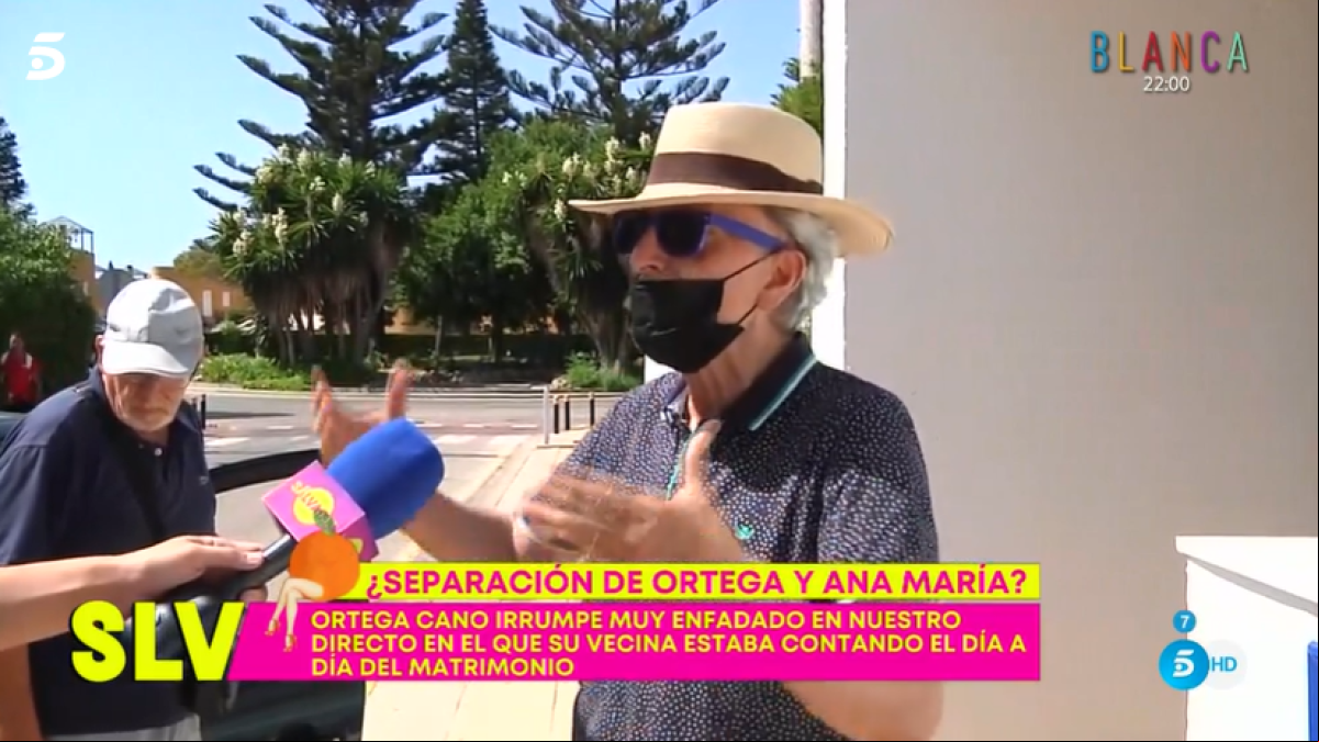 Ortega Cano pierde los papeles en directo en Sálvame desde las puertas de su casa