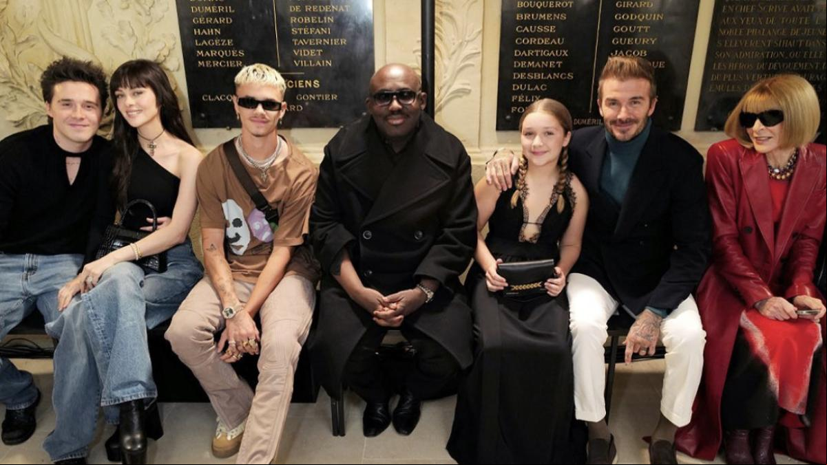 Brooklyn y Nicola se unen al resto de la familia Beckham en un día importante para Victoria
