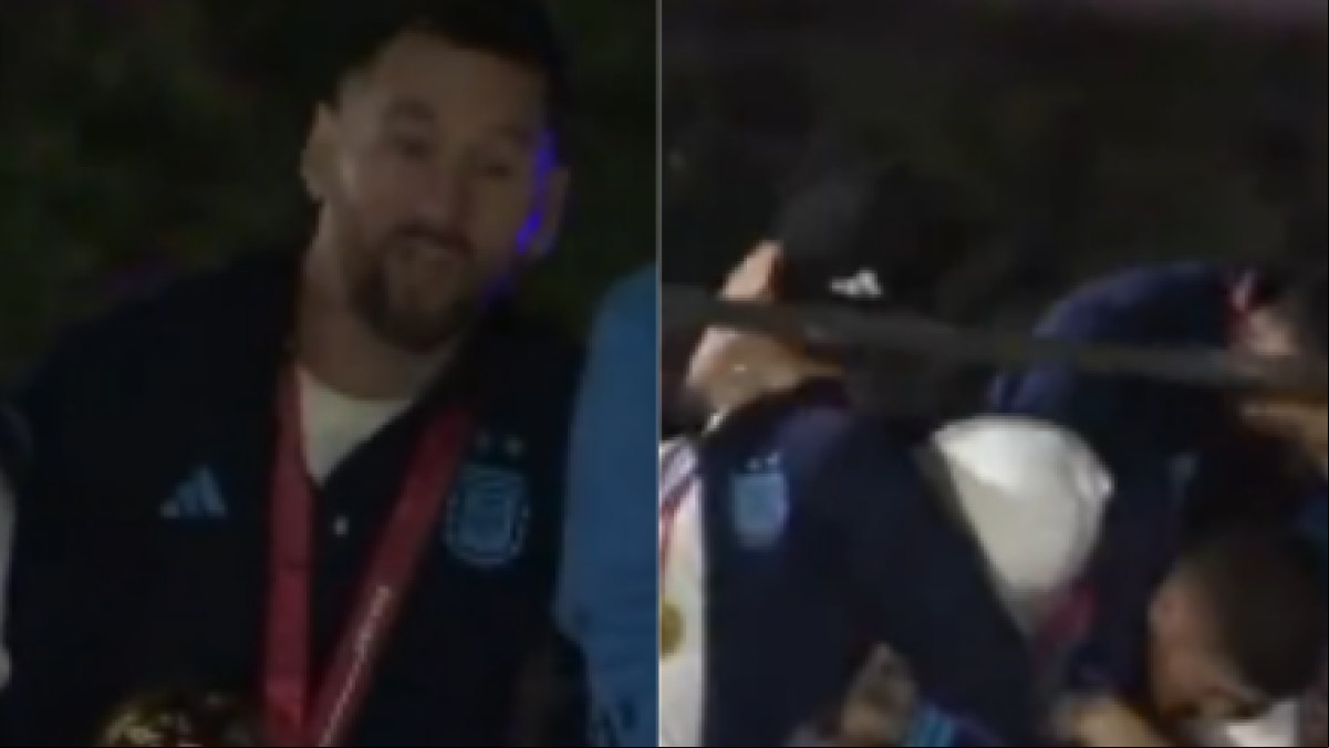 ¡Cuidado, muchachos!: el susto de Messi y sus compañeros cuando un cable casi les alcanza la cabeza