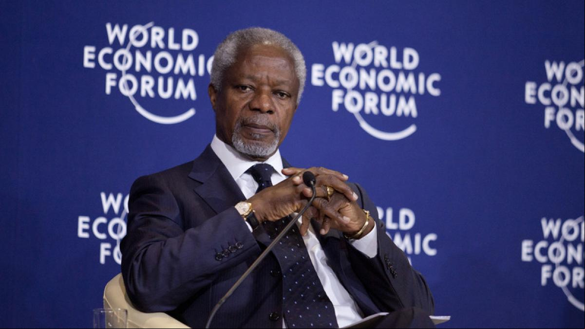 La globalización de rostro humano que Kofi Annan pactó en Davos