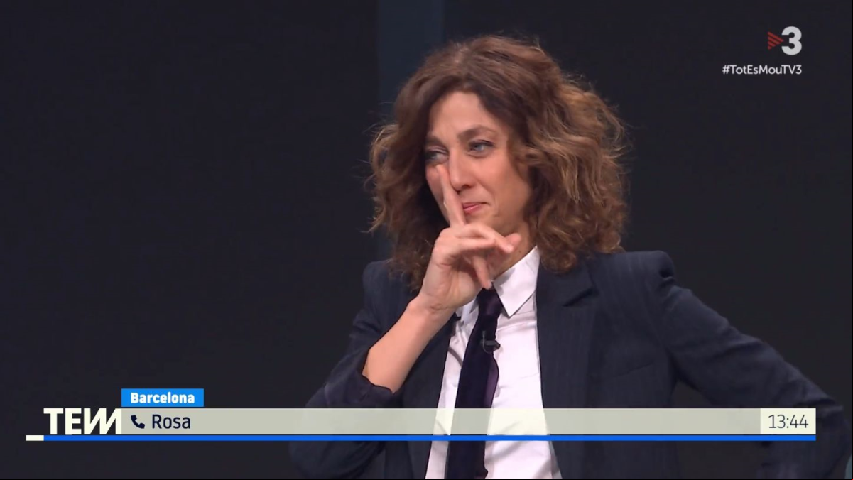 Una presentadora de TV3 protagoniza un icónico momento gracias a su madre: “A ver…”