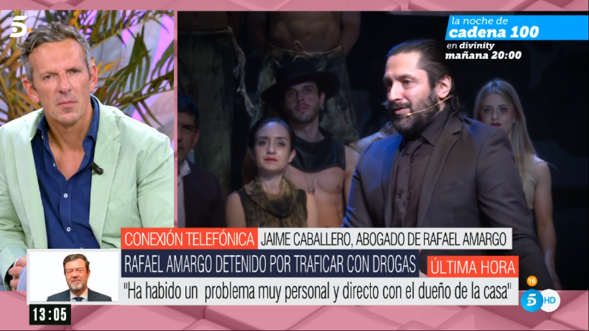El abogado de Rafael Amargo, en ‘Ana Rosa’: “Qué casualidad que sean los mismos policías”