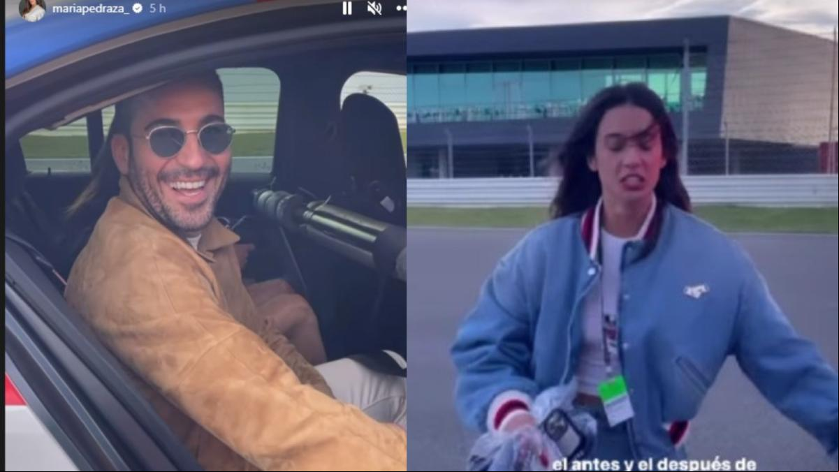 Miguel Ángel Silvestre y María Pedraza, a todo gas en el circuito de Portiamo