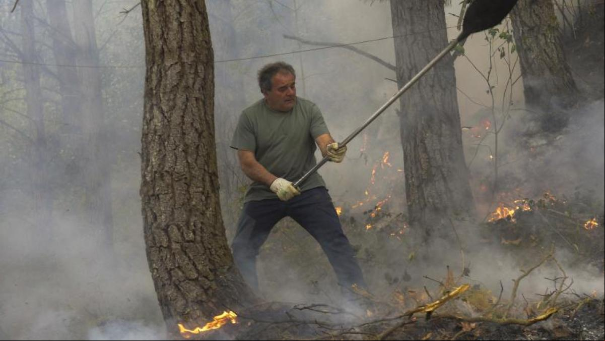 Cerca de cien incendios provocados sin precedentes azotan Asturias