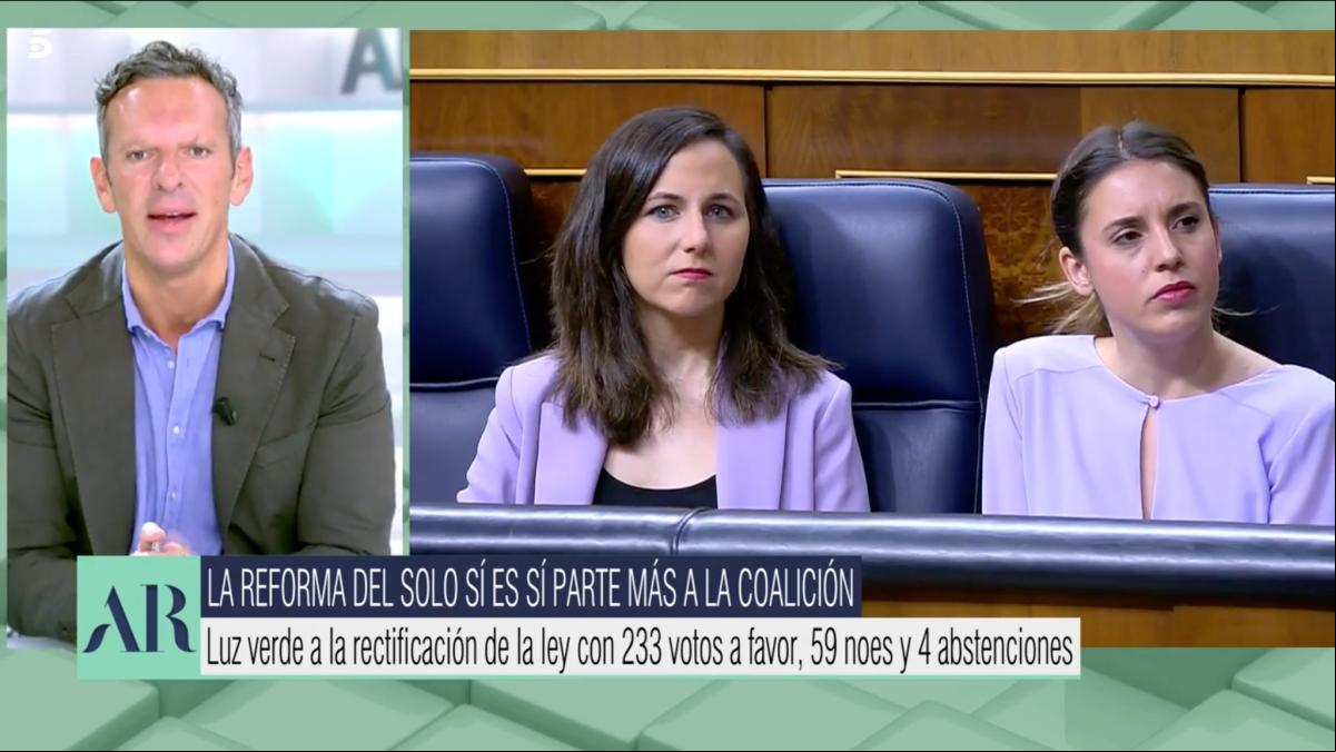 Joaquín Prat estalla en ‘Ana Rosa’ al escuchar a Irene Montero: “¡Pidan perdón!”