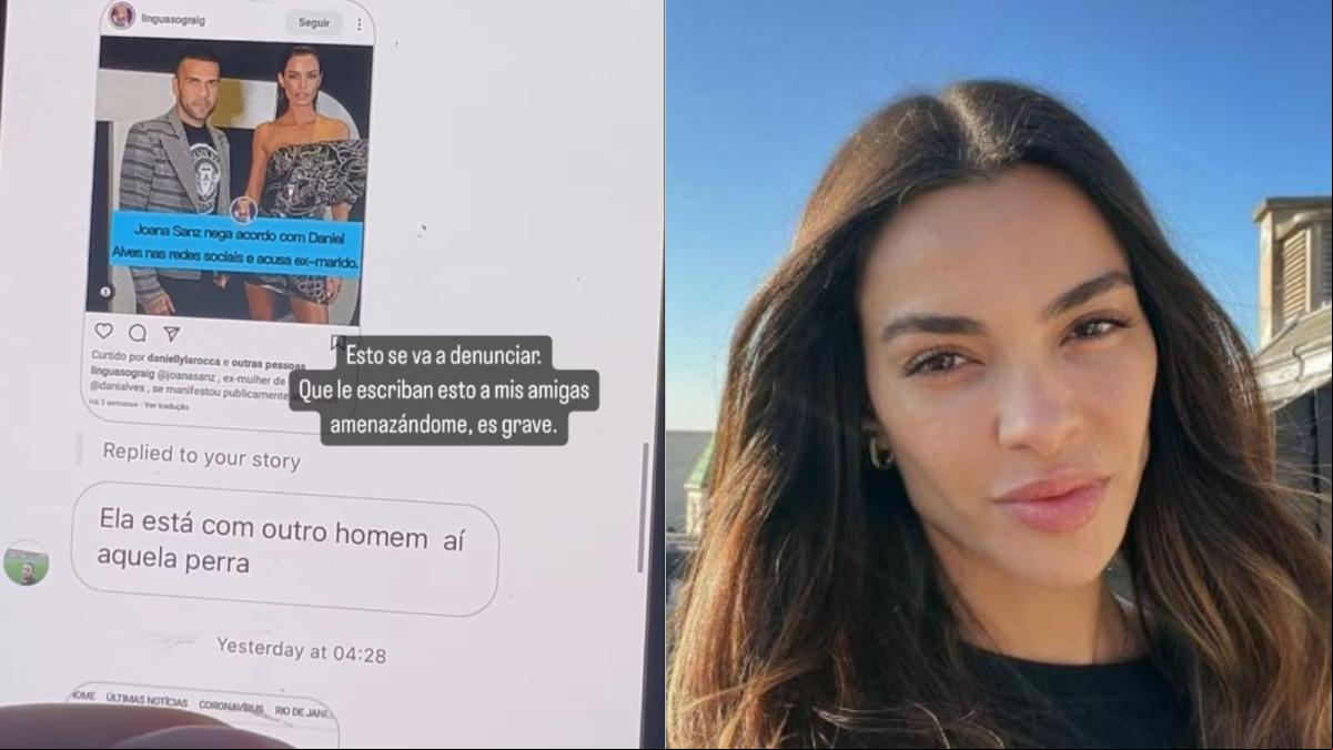 Joana Sanz muestra las amenazas que reciben en el móvil ella y su amiga: Es grave y se va a denunciar