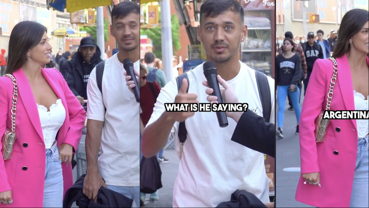 La pareja de argentinos que se ha hecho famosa en TikTok por su inglés en una entrevista: My job is tengo un club de pádel