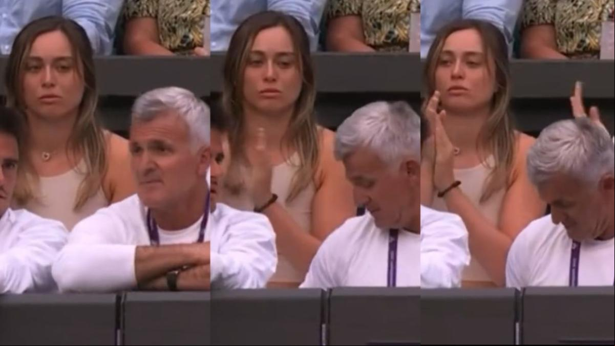 La mirada asesina de Paula Badosa al padre de Stéfanos Tsitsipás, su pareja: Necesita una serie propia