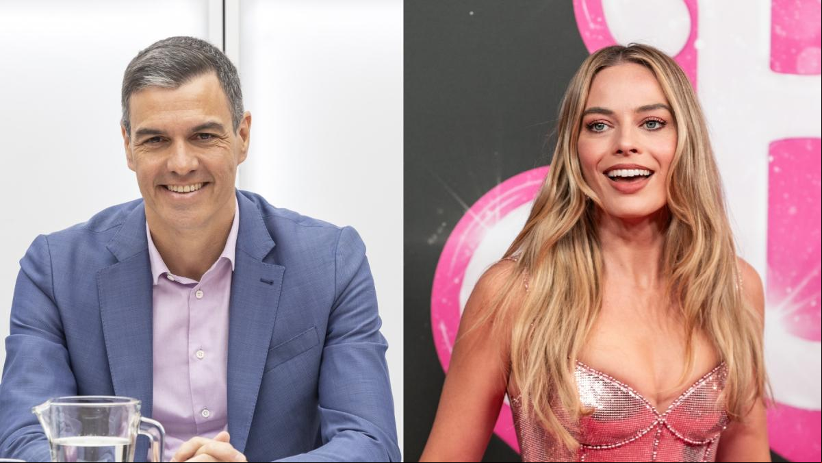 Margot Robbie dice que buscará en Google si Pedro Sánchez es tan guapo y se parece a Ken
