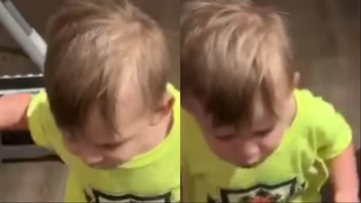 El tremendo enfado de un niño de 2 años porque su madre se va a trabajar sin despedirse de él: ¿No te dio un beso?