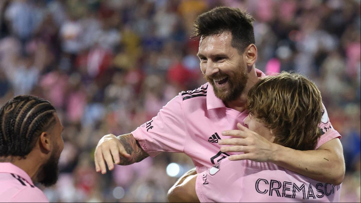 Messi debuta con gol en la MLS tras una gran jugada coral del Inter Miami