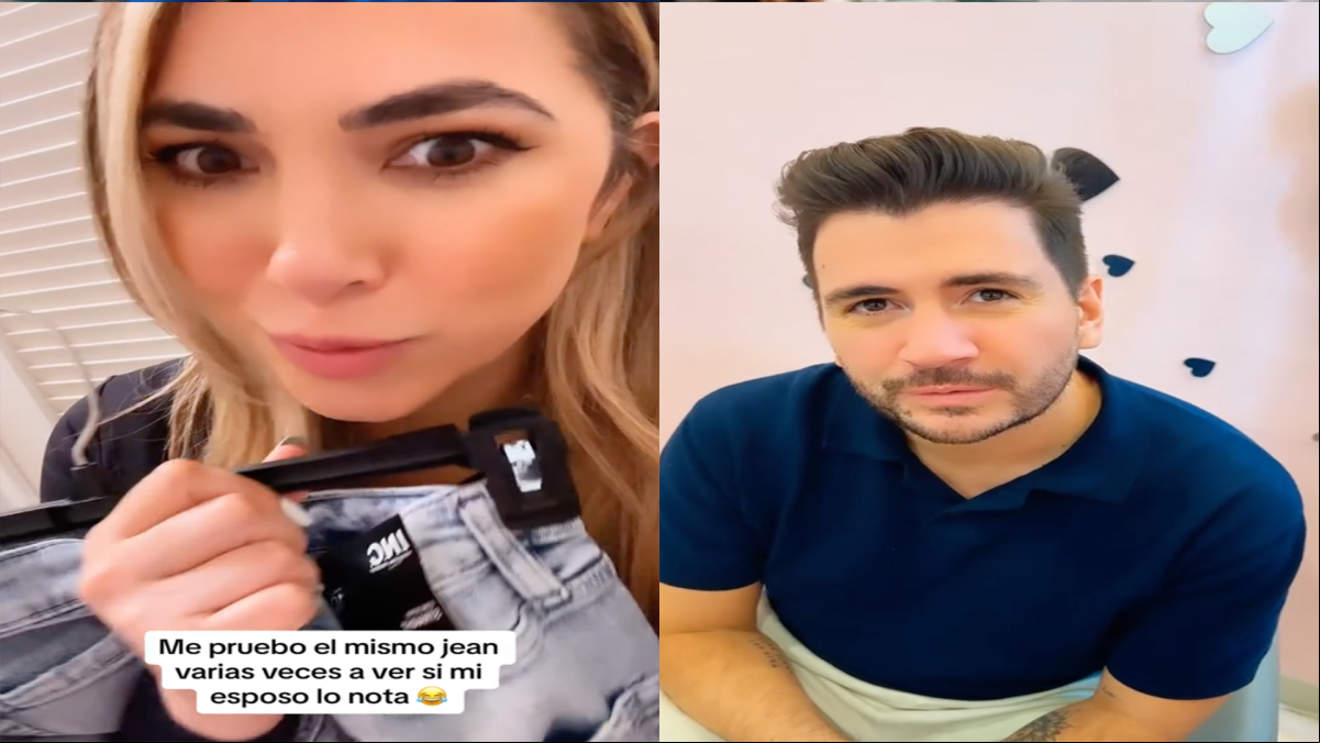 Se prueba cuatro veces los mismos pantalones para ver la reacción de su pareja: Me gustan más los primeros