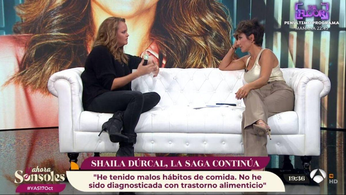 Nunca fui diagnosticada: Shaila Dúrcal para los pies a Sonsoles Ónega al hablar de salud mental