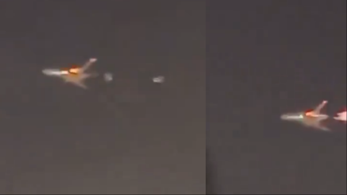 El espectacular momento en el que se incendia un Boeing 747 en pleno vuelo en Miami