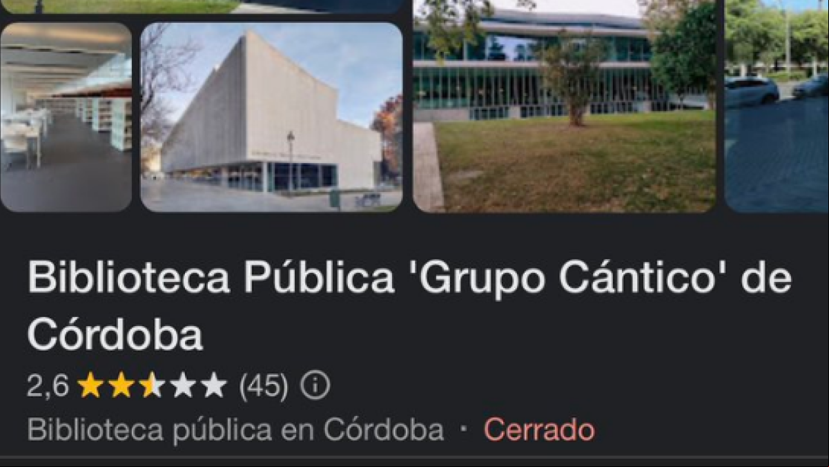 Se inaugura una biblioteca en Córdoba tras más de 20 años de construcción y las reseñas son lo mejor que leerás hoy