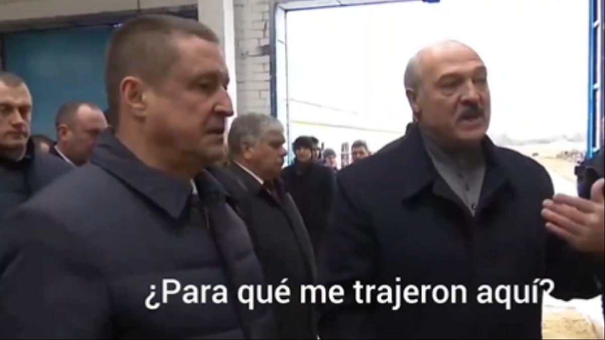 Bronca de Lukashenko en una granja: ¡Esto es como Auschwitz!