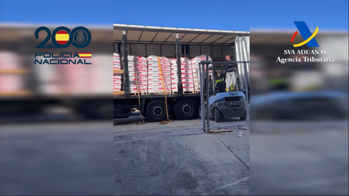 Intervenidas 16 toneladas de pellet impregnados con cocaína y desmantelado un centro de drogas en Reus