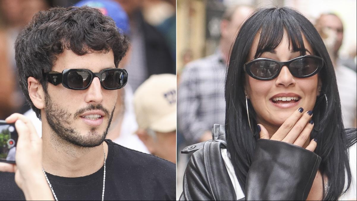 Aitana y Yatra posan juntos en el partido de los Lakers