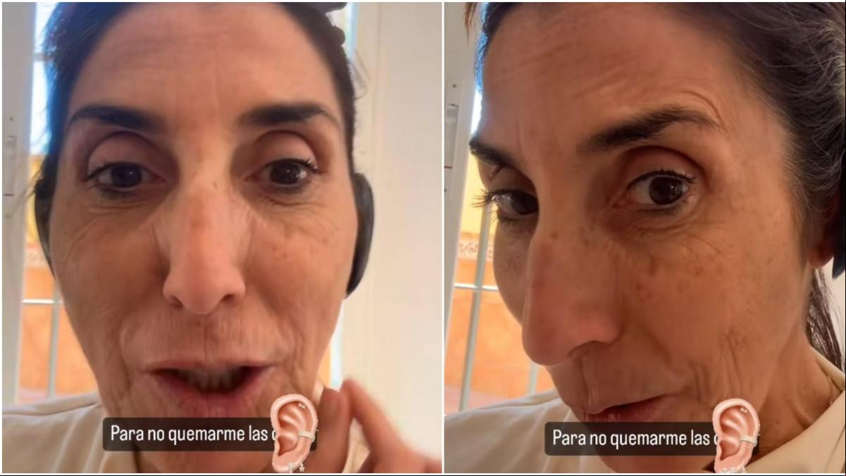 El ingenioso truco que usa Paz Padilla para no quemarse las orejitas con la plancha de pelo