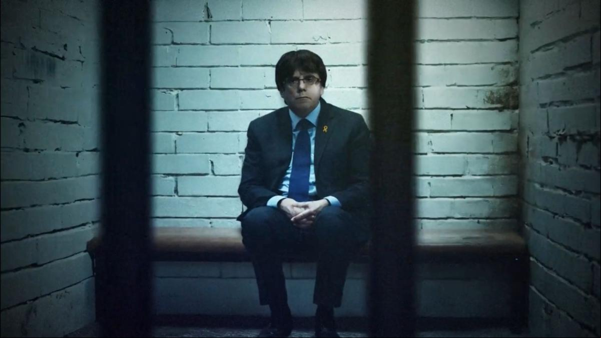 Ciudadanos endurece la campaña y encarcela a Puigdemont en su spot electoral
