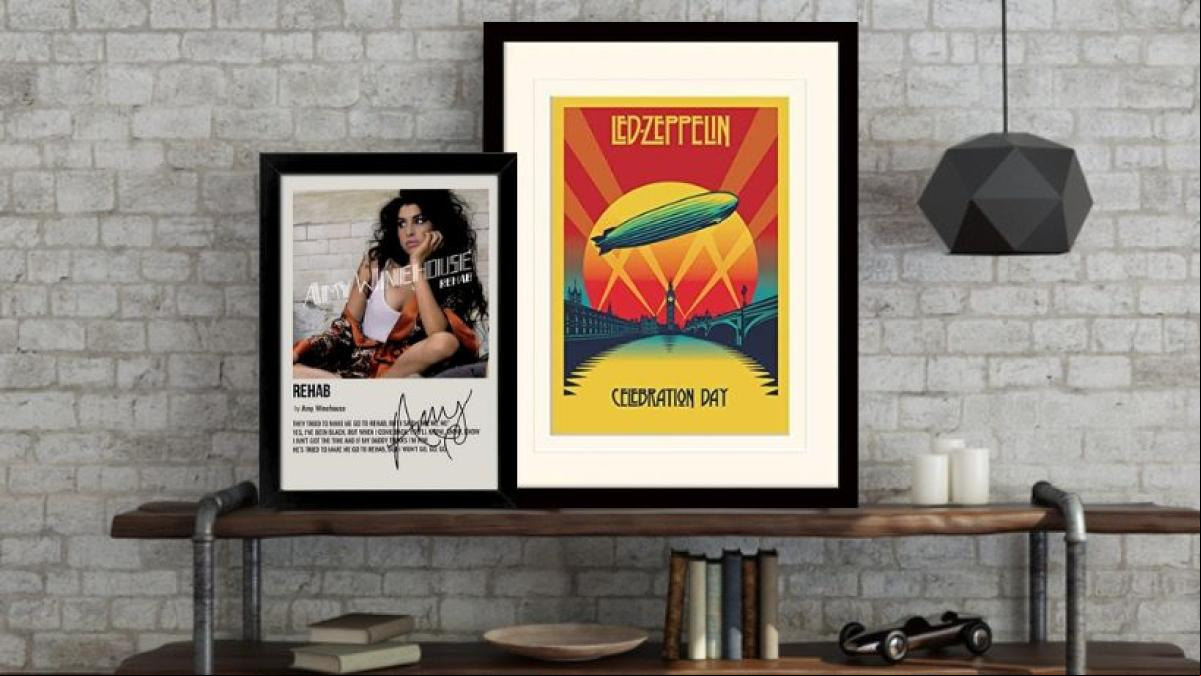 Decora la pared de tu habitación con cuadros de estrellas como The Beatles, Pink Floyd, Queen y más