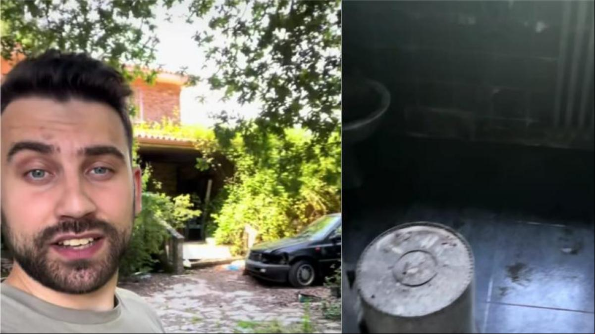 Un tiktoker muestra el interior de la casa abandonada de Asunta Basterra: “Se me ponen los pelos de punta”