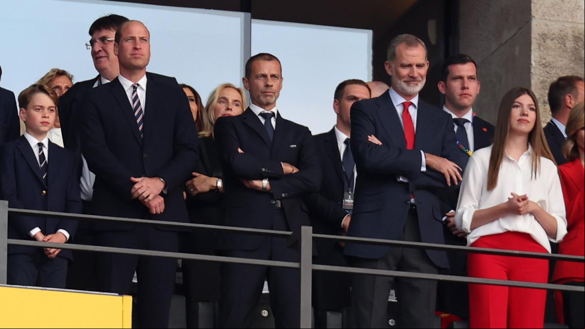 El rey Felipe VI y el príncipe Guillermo de Gales coinciden en la final de la Eurocopa en Berlín