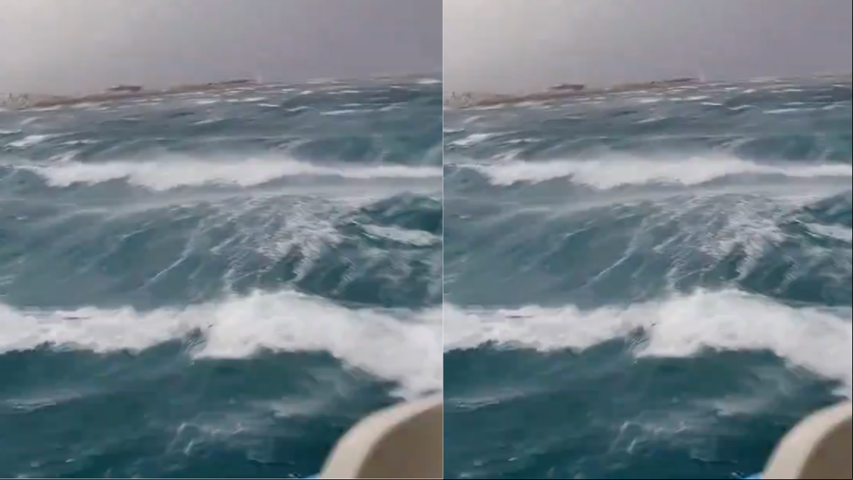 Las impactantes imágenes en las redes sociales del mar de Formentera este miércoles