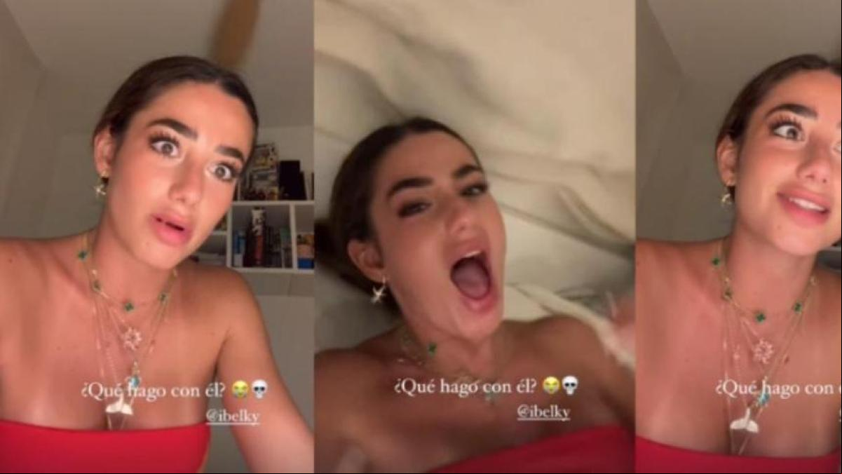 El novio de Lola Lolita le da un susto en directo y la deja al borde de las lágrimas: Me cago en ti