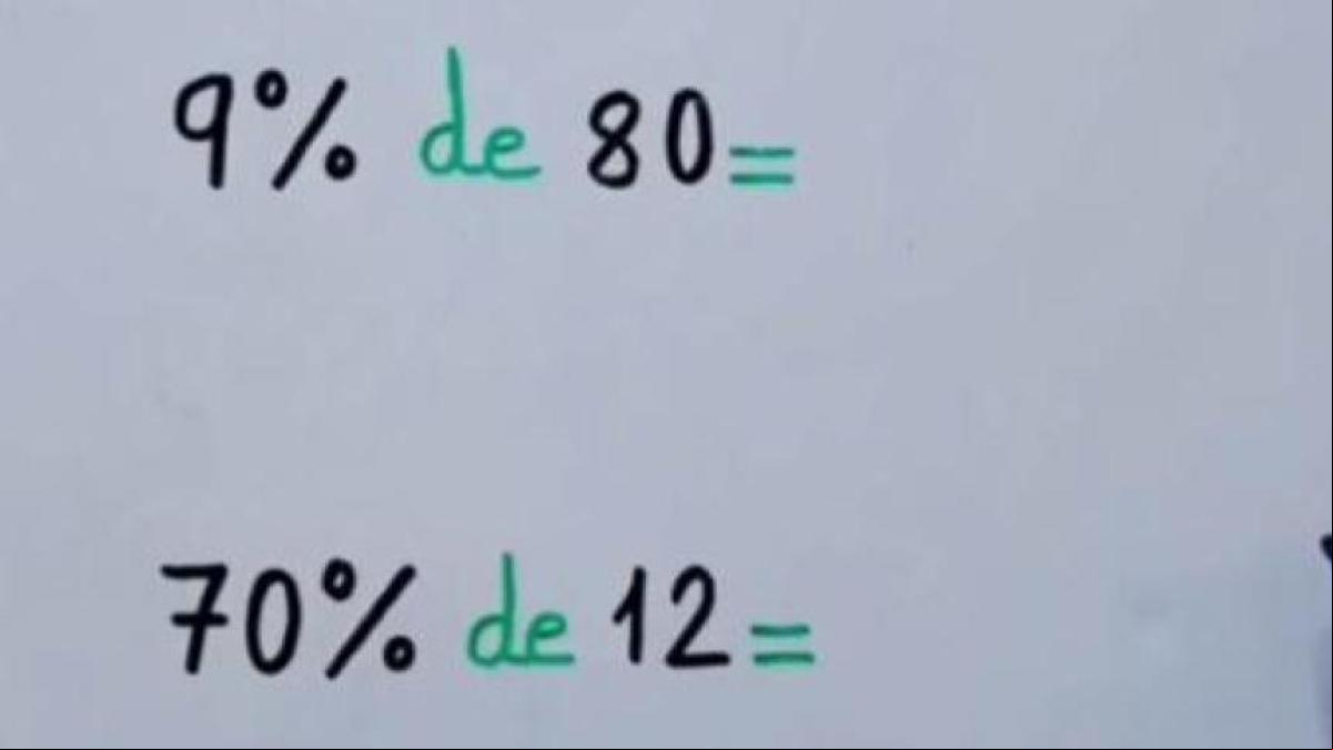 El sencillo truco de un profesor de matemáticas para calcular porcentajes sin utilizar la calculador: “Te va a explotar la cabeza”