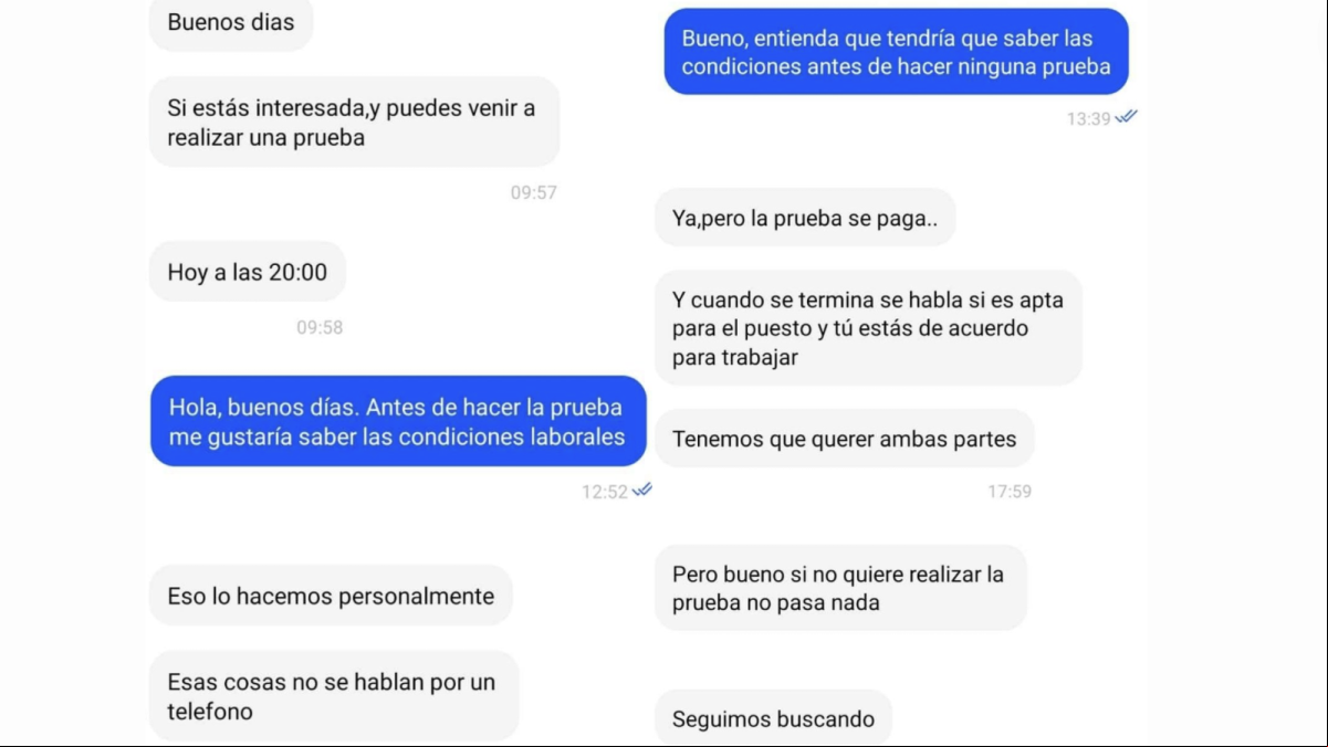 Un camarero denuncia la falta de transparencia antes de hacer una prueba de trabajo: “Debería saber las condiciones laborales”