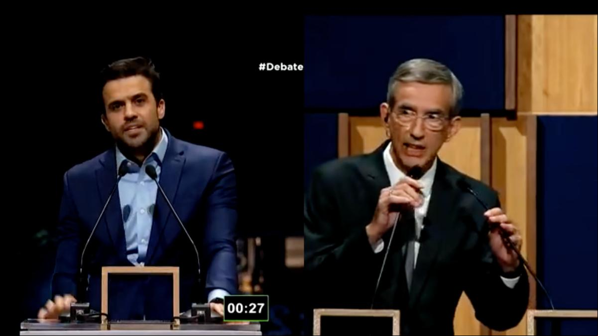 Un candidato a la alcaldía de Sao Paulo ataca con una silla a un rival en un debate en directo por televisión