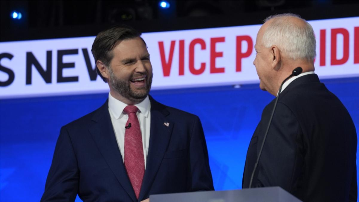 Vance ofrece su cara más moderada en el debate de vicepresidentes para cazar al votante indeciso