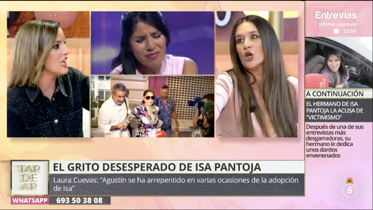 Laura Cuevas destaca la mayor atención de María del Monte por Isa Pi que la de Isabel Pantoja: “Siempre le ha sobrado esa niña”
