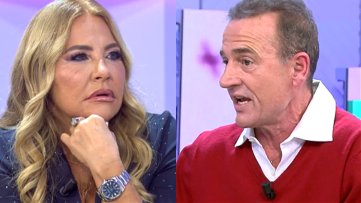 Tenso enfrentamiento entre Alessandro Lequio y Cristina Tárrega por un atuendo del tertuliano: ¿De qué te ríes tú?